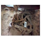 Metal Chain Pulley in Varied Condition w/ Chain