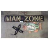Fisherman Plaque, Man Zone Sign, Eagle Mug &