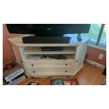 French Country Corner TV Stand (no contents)