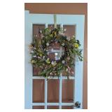 (2) Spring Floral Wreaths w/ Hangers