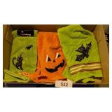 (3) Halloween Kitchen Towels