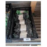 Plastic Crate w/ (5) Dozen Gloves