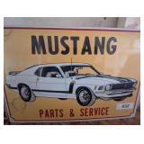 Mustang Metal Sign
