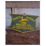 John Deere Moline ILL. Metal Sign