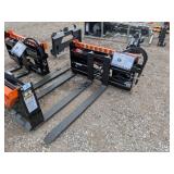 Wolverine Skid Steer Pallet Fork - Hydraulic Adj.