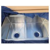 Karran 304 SS Undermount Double Bowl Sink -32"