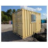 Yellow Office Container w/ Walk Door & Window -**
