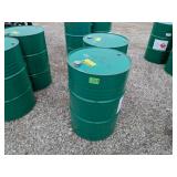 (2) Green Metal Barrels
