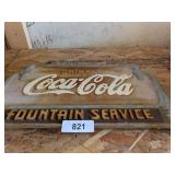 Coca-Cola Cast Iron Sign