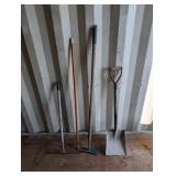 (4) Hand Tools: Shovel, Handle, Squeegee, Other