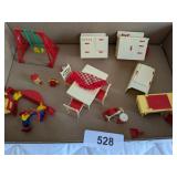 Vintage Plastic Dollhouse Furniture & Accessories