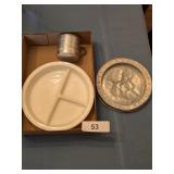Vintage Baby Plates & Cup