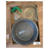 Gray Enamelware Pan + Vintage Juicer &