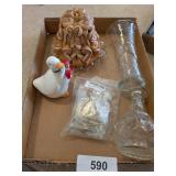 Ceramic Goose, Spring Plate Hangers, Vases &