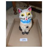 Chalkware Cat Bank -**