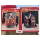 (2) Dickens Collectible Christmas Houses