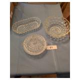 (3) American Fostoria Pieces