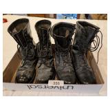 (2) Pairs Military Boots