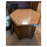 Hexagon Shaped Accent Table w/ Storage