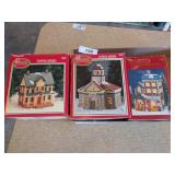 (3) Dickens Collectible Christmas Houses