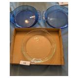 Blue Vision Ware Pie Plates & Clear