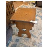 Plant Stand w/ Heart Cut-Outs -**