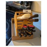 Knife Block w/ Assorted Knives