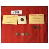 (6) Lincoln Wheat head pennies