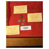 (4) Lincoln Wheat head pennies