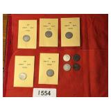 (9) Liberty head nickels