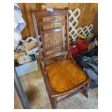 Oak Sewing Rocker