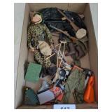 Vintage GI Joe w/ Military Accessories