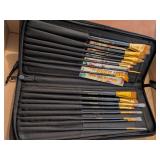 Craftam Artist Paint Brush Set In Zippered Case