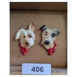 Chalk Scotty Dog Wall Hangings