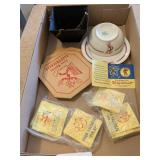 Ready Kilowatt Lapel Pins & Small Bowl & Plate +