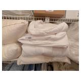 Comforter, Mattress Protectors + Pillows
