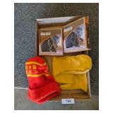 Grippers For Shoes, Sock Hat & Leather Mittens