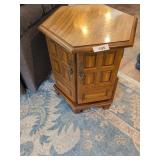Small Hexagon Shaped Accent Table w/