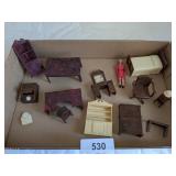 Vintage Plastic Dollhouse Furniture & Accessories