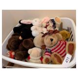 Laundry Basket w/ Stuffed Plush