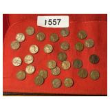 (28) Wheat pennies