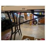 White Folding Table Hinged In Middle 5ft.