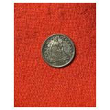 1857 half dime