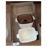 Corning Ware Casseroles + Anchor Hocking Loaf Pan