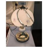 Small Touch Lamp w/ Floral Shade