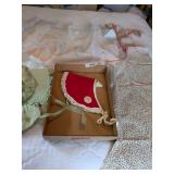 (2) Vintage Aprons + (2) Vintage Bonnets