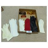 Vintage Ladies Gloves & Hair Combs