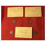 (4) Lincoln Wheat head pennies