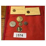 1977 Gold tone Kennedy half, +