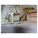 Calendar Dish Towels + Striped Dish Towels